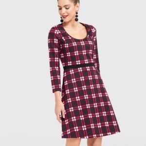 Draper James Windowpane Plaid Dress